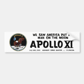 APOLLO 11 MOON LANDING BUMPERSTICKER
