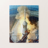 Apollo 11 Moon Landing Launch Kennedy Space Center Legpuzzel (Verticaal)