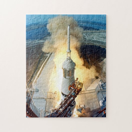 Apollo 11 Moon Landing Launch Kennedy Space Center Legpuzzel (Verticaal)