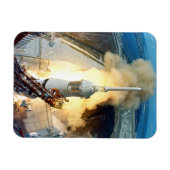 Apollo 11 Moon Landing Launch Kennedy Space Center Magneet (Horizontaal)