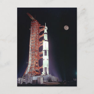 Apollo 11 Saturn V Rocket Briefkaart