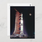 Apollo 11 Saturn V Rocket Briefkaart (Voorkant / Achterkant)