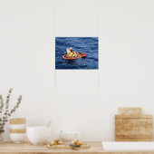 Apollo 11 Splashdown & Recovery Poster (Keuken)