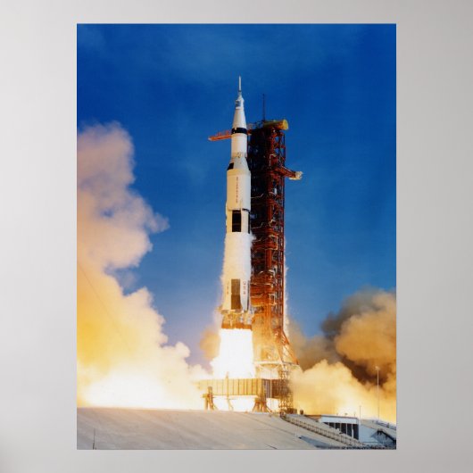 Apollo 11 Start Poster (Voorkant)