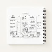 Apollo 11 vliegplan notitieboek (Achterkant)