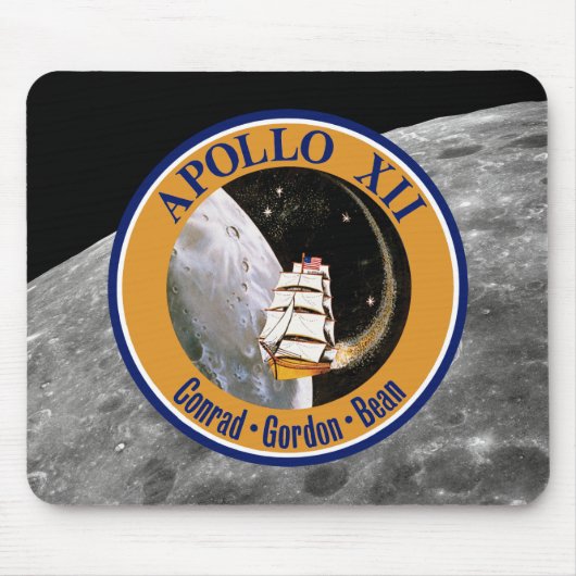 Apollo 12 Mission Patch Logo Muismat (Voorkant)