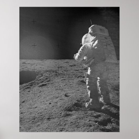 Apollo 14 Astronaut op de maan Poster (Voorkant)