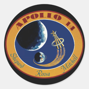 Apollo 14 NASA-missiepatchlogo Ronde Sticker