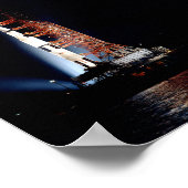 Apollo 14 over de lanceringspad poster (Hoek)