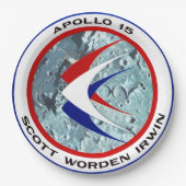 Apollo 15-insignia papieren bordje (Voorkant)