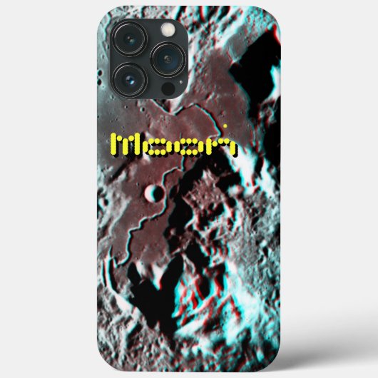 Apollo 15 Landing Site Anaglyph Case-Mate iPhone Case (Achterkant)