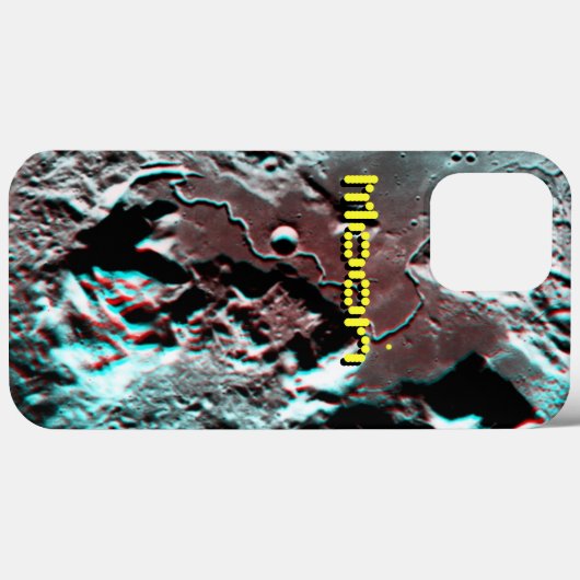 Apollo 15 Landing Site Anaglyph Case-Mate iPhone Case (Achterkant (horizontaal))