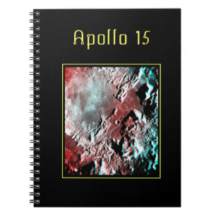 Apollo 15 Landing Site Anaglyph iPad Pro Hoesje Notitieboek