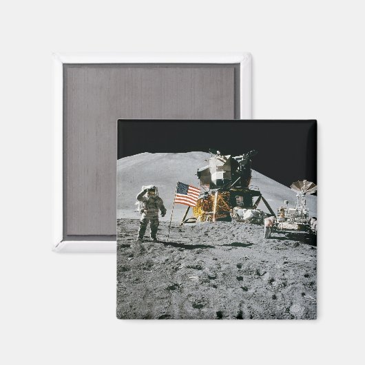 Apollo 15 Maanmodule Maanlanding NASA 1971 Magneet (Voorkant / Achterkant)