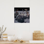 Apollo 16 Lunar Roving Vehicle Poster (Keuken)