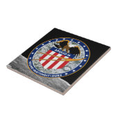 Apollo 16 NASA Mission Patch Logo Tegeltje (Zijkant)