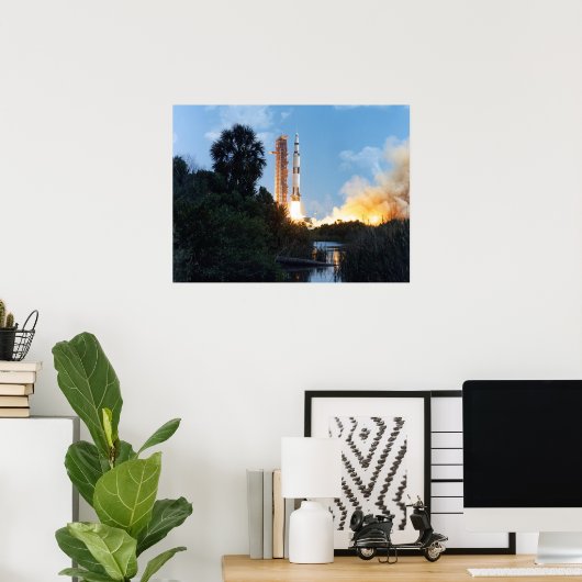 Apollo 16 Start Poster (Thuiskantoor)