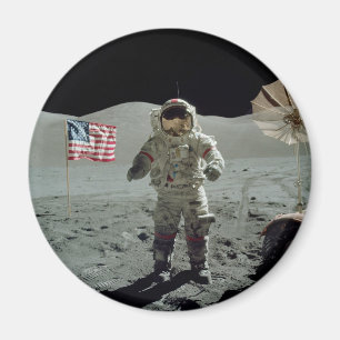 Apollo 17 Astronaut in de Taurus Littrow-vallei Magneet