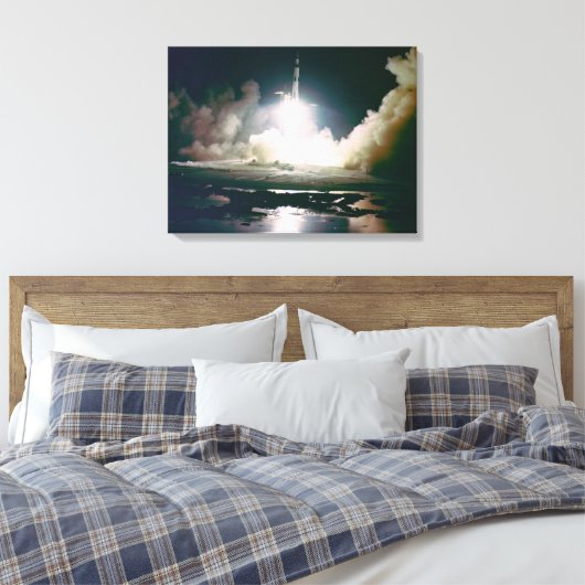 Apollo 17 Lancering Canvas Afdruk (Insitu (Slaapkamer))
