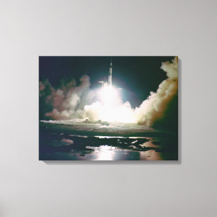 Apollo 17 Lancering Canvas Afdruk
