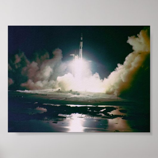 Apollo 17 Lift Off Poster (Voorkant)