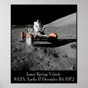 Apollo 17 Lunar Vehicle Poster