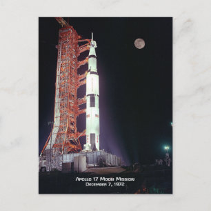 Apollo 17 Moon Mission Briefkaart