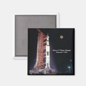 Apollo 17 Moon Mission Magneet (Voorkant / Achterkant)