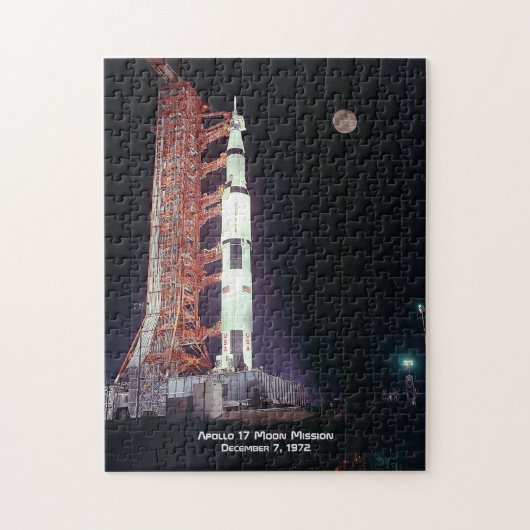 Apollo 17 Moon Mission Poster Legpuzzel (Verticaal)