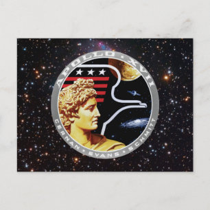 Apollo 17 NASA Mission Patch Logo Briefkaart
