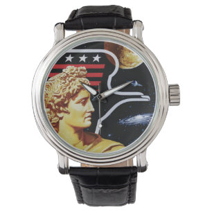 Apollo 17 NASA Mission Patch Logo Horloge