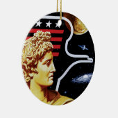 Apollo 17 NASA Mission Patch Logo Keramisch Ornament (Rechts)