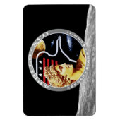 Apollo 17 NASA Mission Patch Logo Magneet (Verticaal)