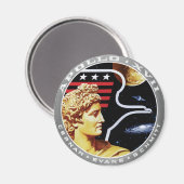 Apollo 17 NASA Mission Patch Logo Magneet (Voorkant / Achterkant)