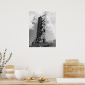 Apollo 17 over de lanceringspad poster (Keuken)