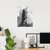 Apollo 17 over de lanceringspad poster (Thuiskantoor)