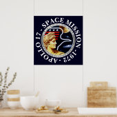 Apollo 17 Space Mission 1972 Insignia Poster (Keuken)