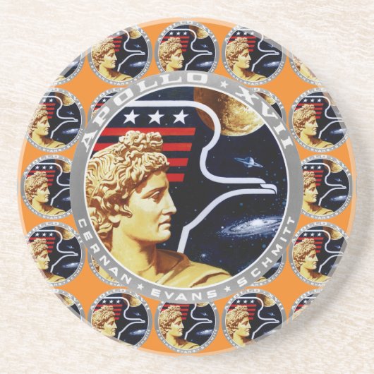 Apollo 17 zandsteen onderzetter (Voorkant)