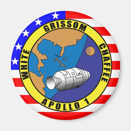 Apollo 1 magneet (Voorkant)