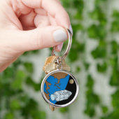 Apollo 1-missiepatchlogo sleutelhanger (Hand)