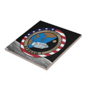 Apollo 1-missiepatchlogo tegeltje (Zijkant)