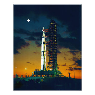 Apollo 4 Saturn V op pad - een lanceringscomplex 3 Foto Afdruk