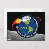 Apollo 7 NASA Mission Patch Logo Briefkaart (Voorkant / Achterkant)