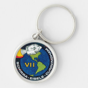 Apollo 7 NASA Mission Patch Logo Sleutelhanger