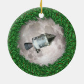 Apollo 8 kerstavond Moon Keramisch Ornament (Achterkant)