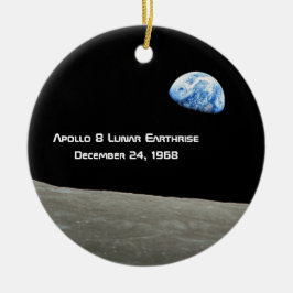 Apollo 8 Lunar Earthrise 50ste Jubileum Keramisch Ornament