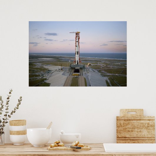 Apollo 8 over de lancering poster (Keuken)