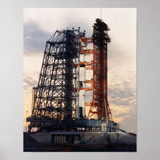 Apollo 8 over de lanceringspad poster (Voorkant)