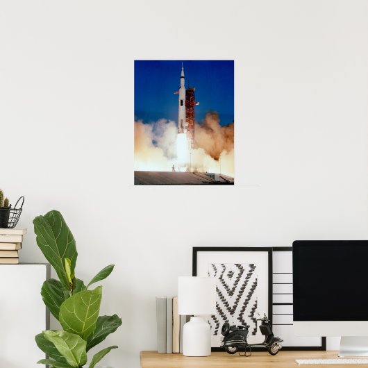 Apollo 8 Start Poster (Thuiskantoor)