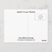 Apollo 9 Lunar Module Briefkaart (Achterkant)